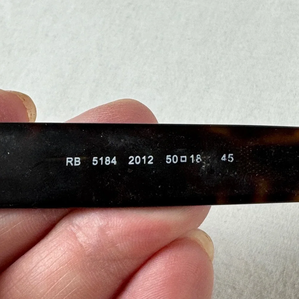 Ray-Ban Size 50-18 Tortoise RB 5184 Eyeglass Frames Only